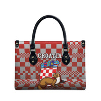 Croatia Leather Bag Kuna Zlatica With Symbol - Wonder Print Shop