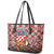 Croatia Leather Tote Bag Kuna Zlatica With Symbol - Wonder Print Shop
