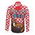 Personalized Croatia Long Sleeve Button Shirt Kuna Zlatica With Symbol - Wonder Print Shop
