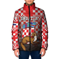 Personalized Croatia Padded Jacket Kuna Zlatica With Symbol - Wonder Print Shop