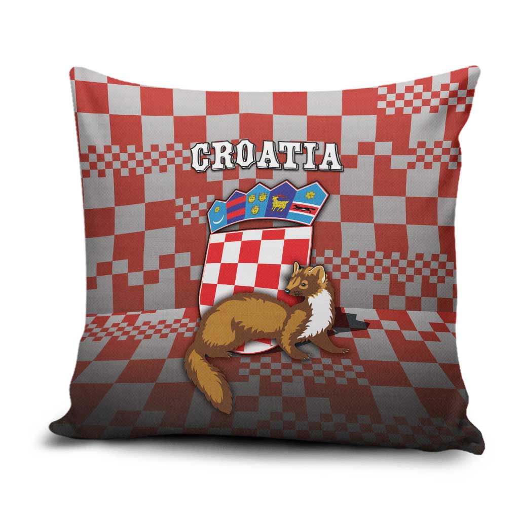 Croatia Pillow Cover Kuna Zlatica With Symbol - Wonder Print Shop