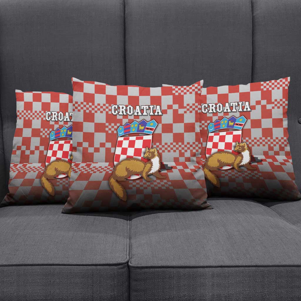 Croatia Pillow Cover Kuna Zlatica With Symbol - Wonder Print Shop