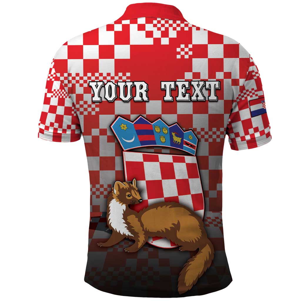 Personalized Croatia Polo Shirt Kuna Zlatica With Symbol - Wonder Print Shop