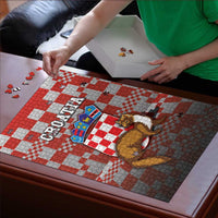 Croatia Puzzle Kuna Zlatica With Symbol - Wonder Print Shop