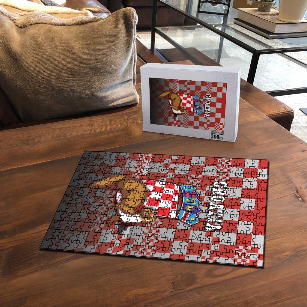 Croatia Puzzle Kuna Zlatica With Symbol - Wonder Print Shop
