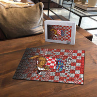 Croatia Puzzle Kuna Zlatica With Symbol - Wonder Print Shop