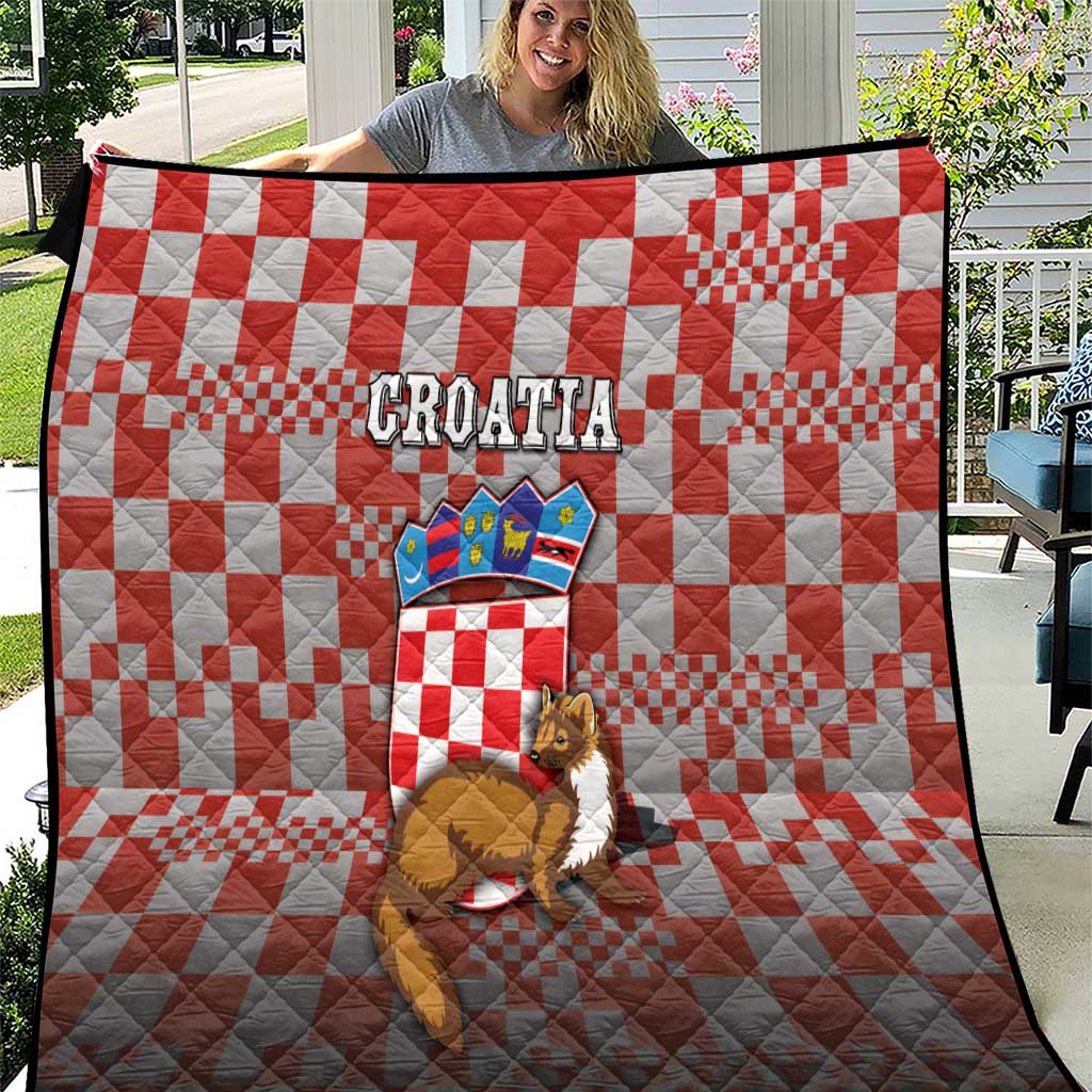 Croatia Quilt Kuna Zlatica With Symbol - Wonder Print Shop