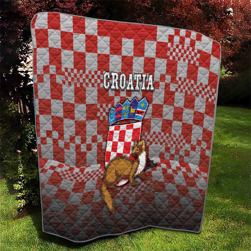 Croatia Quilt Kuna Zlatica With Symbol - Wonder Print Shop