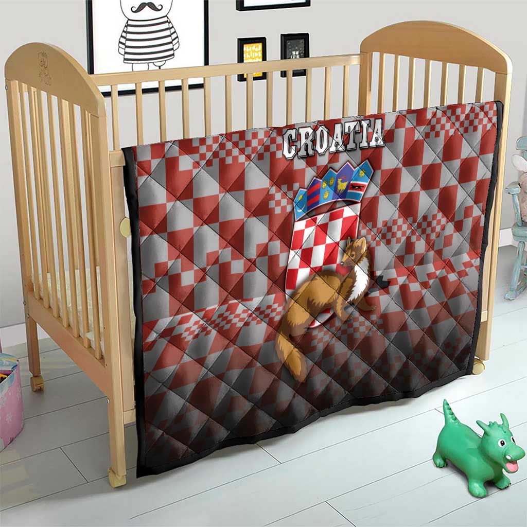 Croatia Quilt Kuna Zlatica With Symbol - Wonder Print Shop