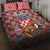 Croatia Quilt Bed Set Kuna Zlatica With Symbol - Wonder Print Shop