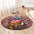 Croatia Round Carpet Kuna Zlatica With Symbol - Wonder Print Shop