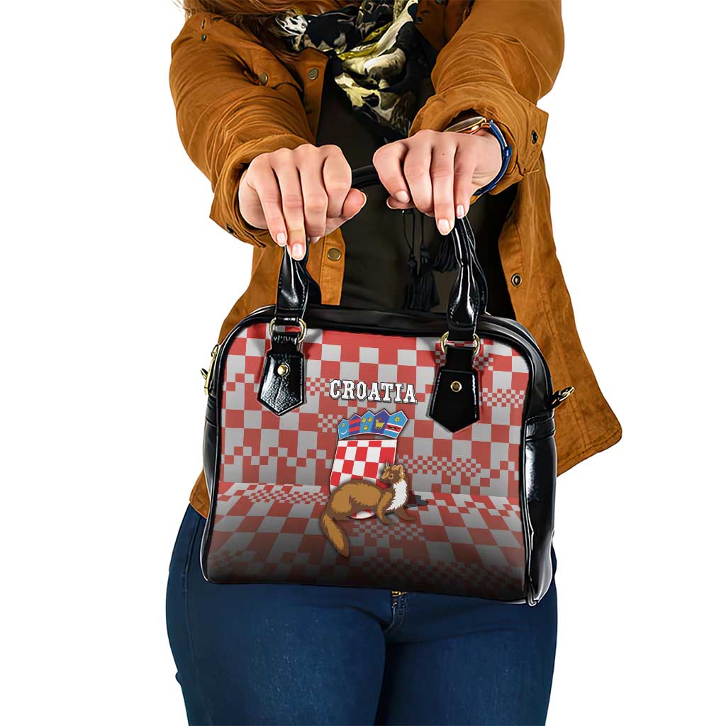 Croatia Shoulder Handbag Kuna Zlatica With Symbol - Wonder Print Shop