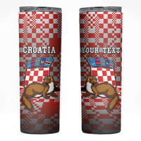 Personalized Croatia Skinny Tumbler Kuna Zlatica With Symbol - Wonder Print Shop