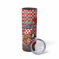 Personalized Croatia Skinny Tumbler Kuna Zlatica With Symbol - Wonder Print Shop