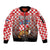 Personalized Croatia Sleeve Zip Bomber Jacket Kuna Zlatica With Symbol - Wonder Print Shop