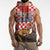 Personalized Croatia Sleeveless Zip Hoodie Kuna Zlatica With Symbol - Wonder Print Shop