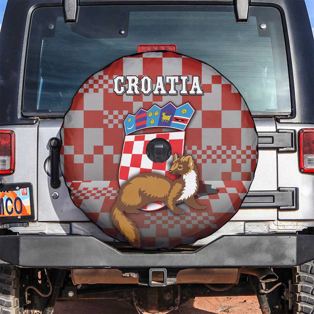 Croatia Spare Tire Cover Kuna Zlatica With Symbol - Wonder Print Shop