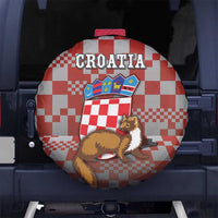 Croatia Spare Tire Cover Kuna Zlatica With Symbol - Wonder Print Shop