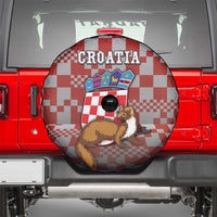 Croatia Spare Tire Cover Kuna Zlatica With Symbol - Wonder Print Shop