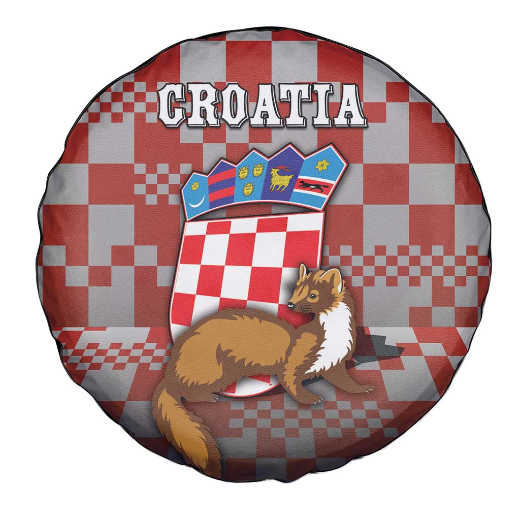 Croatia Spare Tire Cover Kuna Zlatica With Symbol - Wonder Print Shop