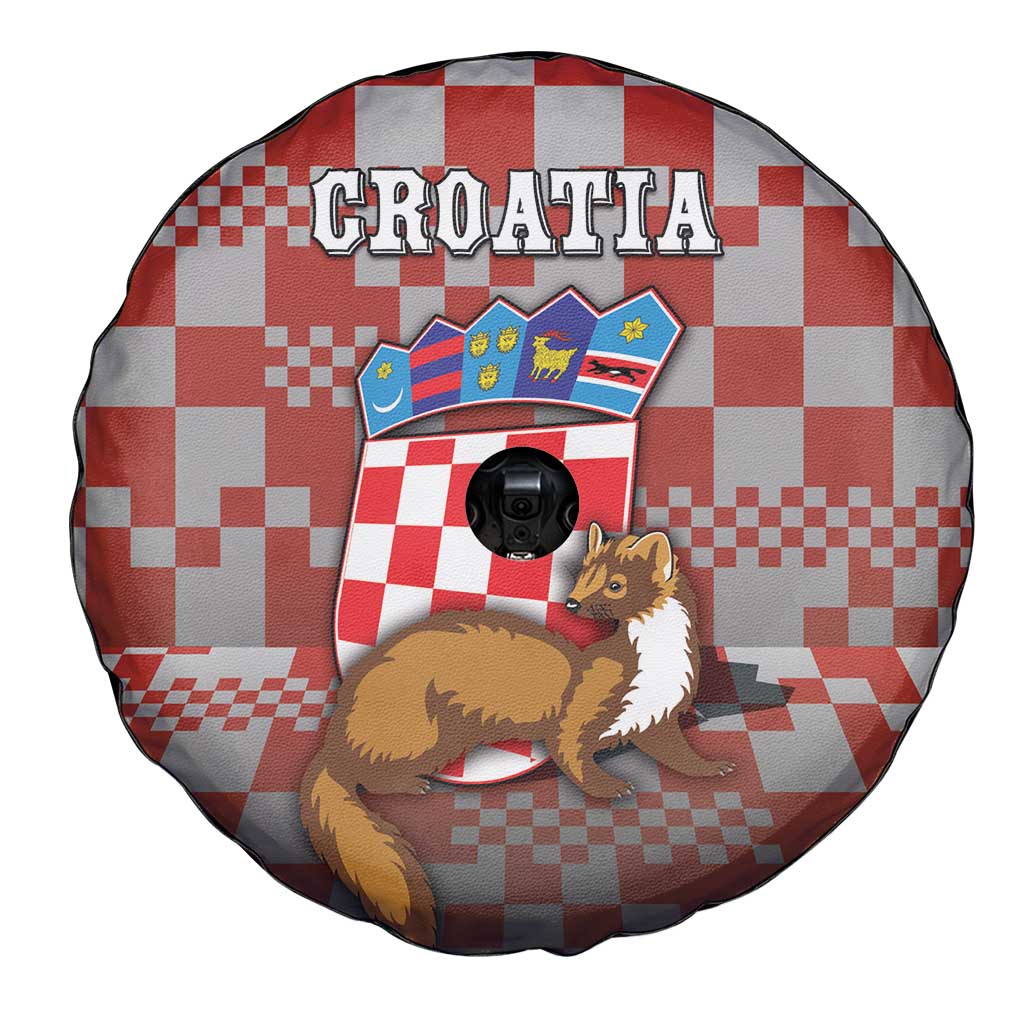 Croatia Spare Tire Cover Kuna Zlatica With Symbol - Wonder Print Shop