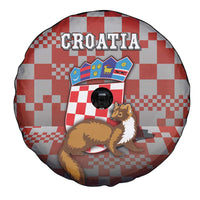 Croatia Spare Tire Cover Kuna Zlatica With Symbol - Wonder Print Shop