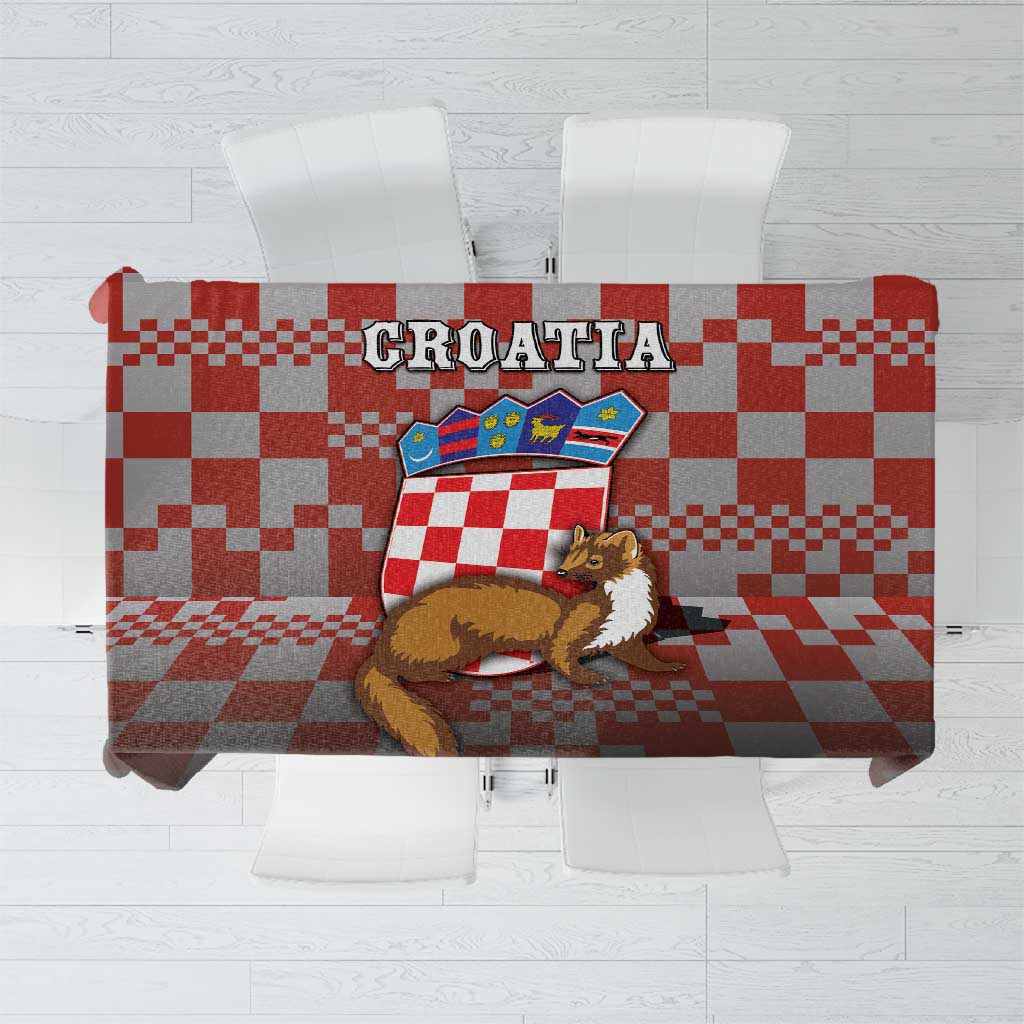 Croatia Tablecloth Kuna Zlatica With Symbol - Wonder Print Shop