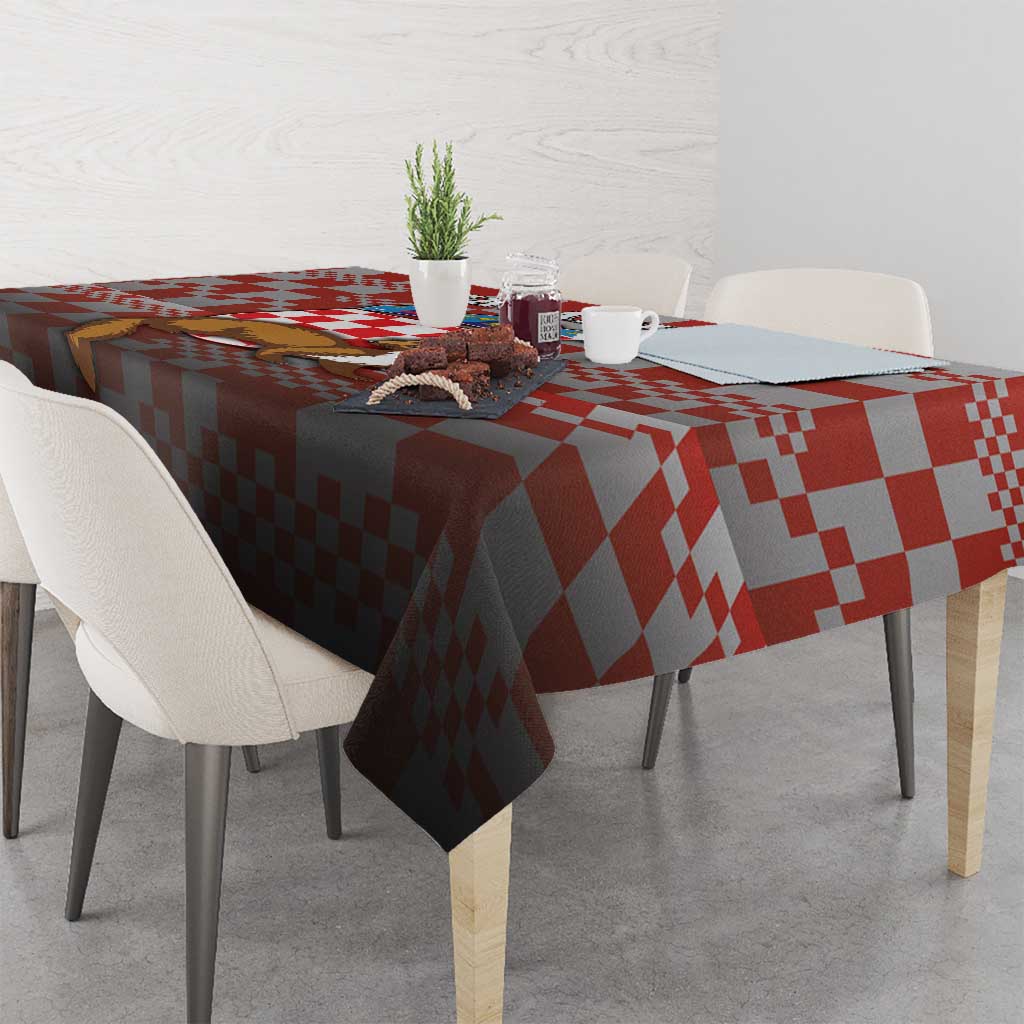 Croatia Tablecloth Kuna Zlatica With Symbol - Wonder Print Shop