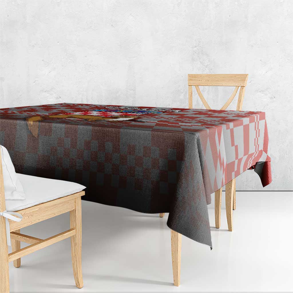 Croatia Tablecloth Kuna Zlatica With Symbol - Wonder Print Shop