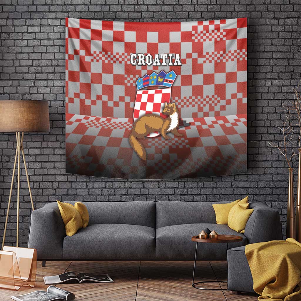Croatia Tapestry Kuna Zlatica With Symbol - Wonder Print Shop