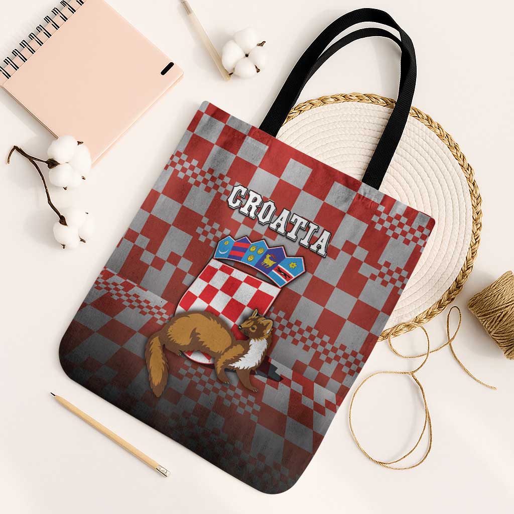 Croatia Tote Bag Kuna Zlatica With Symbol - Wonder Print Shop