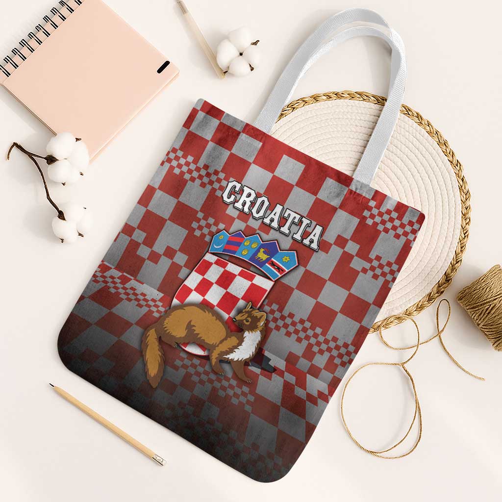 Croatia Tote Bag Kuna Zlatica With Symbol - Wonder Print Shop