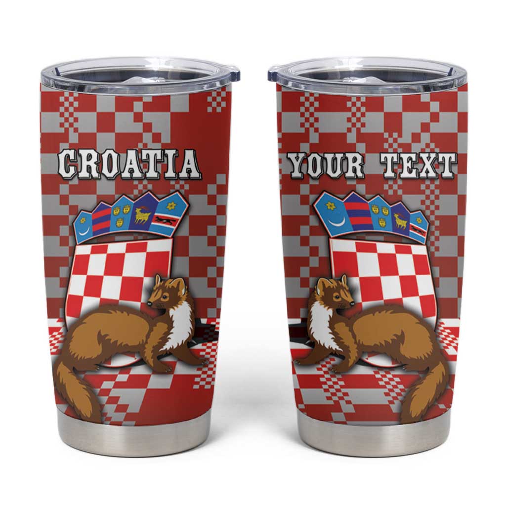 Personalized Croatia Tumbler Cup Kuna Zlatica With Symbol - Wonder Print Shop