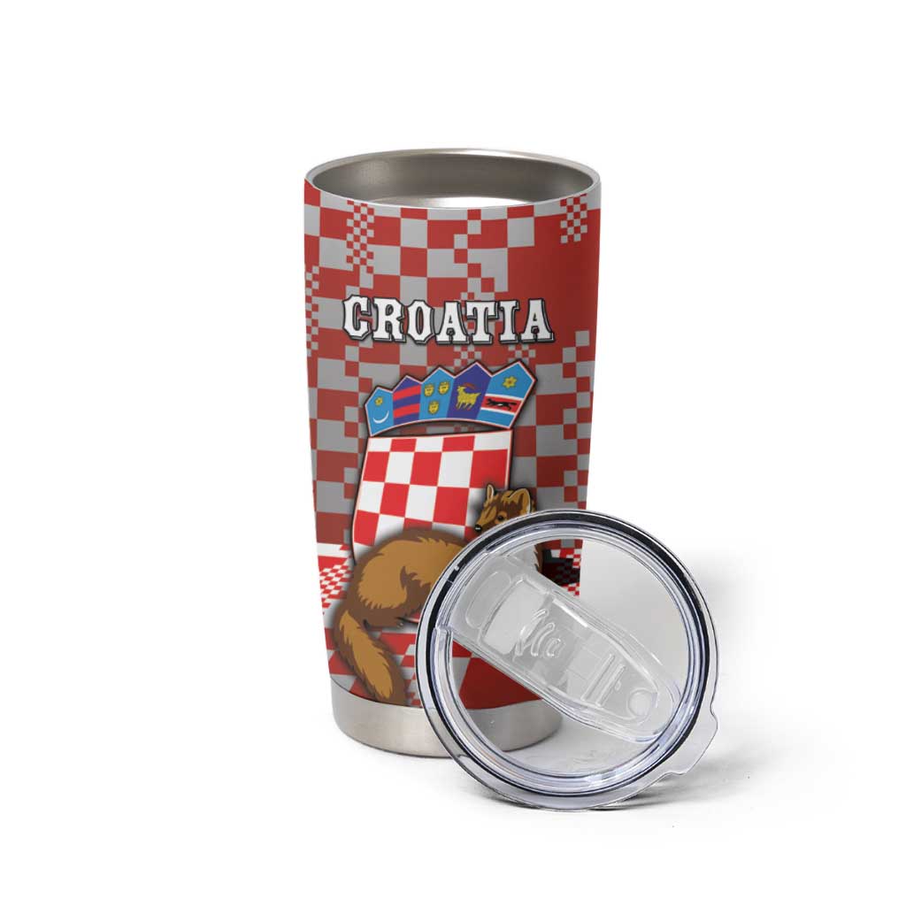 Personalized Croatia Tumbler Cup Kuna Zlatica With Symbol - Wonder Print Shop