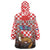 Personalized Croatia Wearable Blanket Hoodie Kuna Zlatica With Symbol - Wonder Print Shop