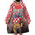 Personalized Croatia Wearable Blanket Hoodie Kuna Zlatica With Symbol - Wonder Print Shop