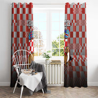 Croatia Window Curtain Kuna Zlatica With Symbol - Wonder Print Shop