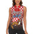 Personalized Croatia Women Sleeveless Polo Shirt Kuna Zlatica With Symbol - Wonder Print Shop