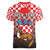 Personalized Croatia Women V-Neck T-Shirt Kuna Zlatica With Symbol - Wonder Print Shop