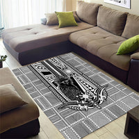 Mabuhay Philippines Festival Area Rug Philippine Eagle Sun Three Stars Barong Pattern