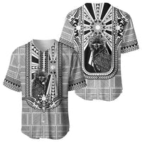 Mabuhay Philippines Festival Baseball Jersey Philippine Eagle Sun Three Stars Barong Pattern