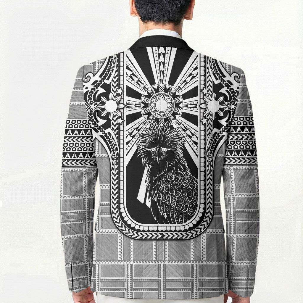 Mabuhay Philippines Festival Blazer Philippine Eagle Sun Three Stars Barong Pattern