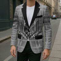 Mabuhay Philippines Festival Blazer Philippine Eagle Sun Three Stars Barong Pattern