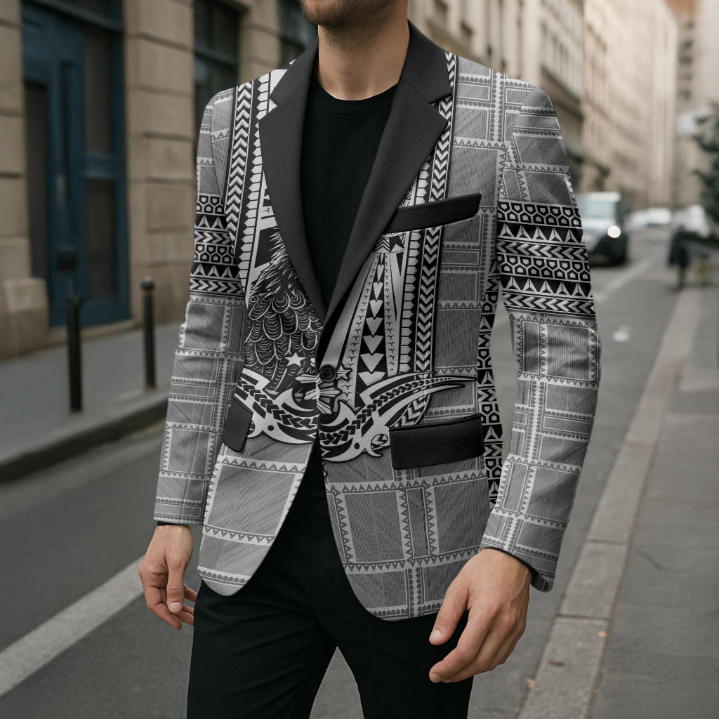 Mabuhay Philippines Festival Blazer Philippine Eagle Sun Three Stars Barong Pattern
