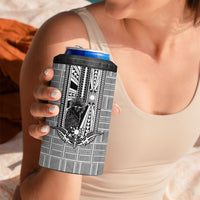 Mabuhay Philippines Festival 4 in 1 Can Cooler Tumbler Philippine Eagle Sun Three Stars Barong Pattern