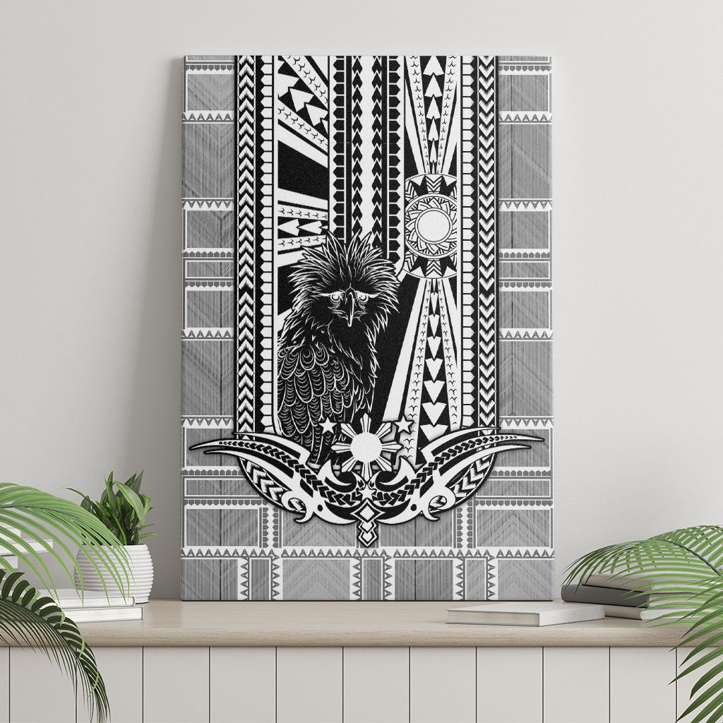 Mabuhay Philippines Festival Canvas Wall Art Philippine Eagle Sun Three Stars Barong Pattern