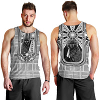 Mabuhay Philippines Festival Men Tank Top Philippine Eagle Sun Three Stars Barong Pattern