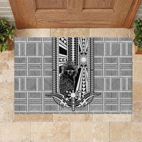Mabuhay Philippines Festival Rubber Doormat Philippine Eagle Sun Three Stars Barong Pattern