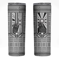 Mabuhay Philippines Festival Skinny Tumbler Philippine Eagle Sun Three Stars Barong Pattern