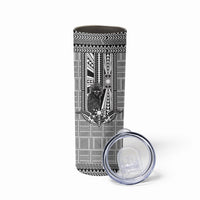 Mabuhay Philippines Festival Skinny Tumbler Philippine Eagle Sun Three Stars Barong Pattern